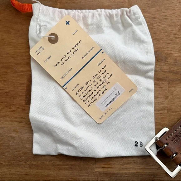 imogene + willie x emil erwin two prong horween belt - Picture 3 of 6